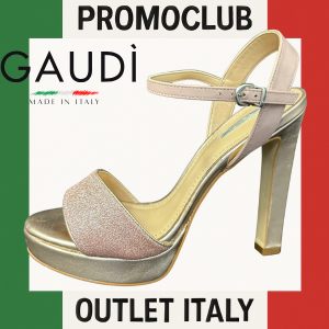 Дамски сандали Gaudì,пепел от рози, еко кожа, височина на тока 12 см, номер 39, Италия